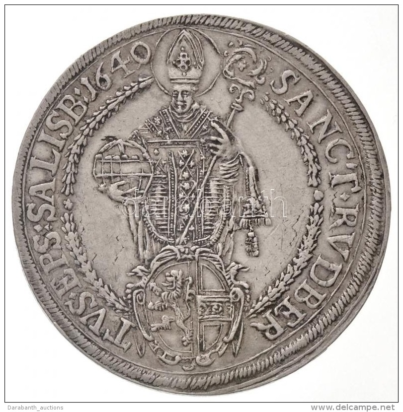 Osztr&aacute;k &Aacute;llamok / Salzburg 1648. Tall&eacute;r Ag 'Paris Von Lodron' (28,97g) T:2 / Austrian States /... - Non Classés