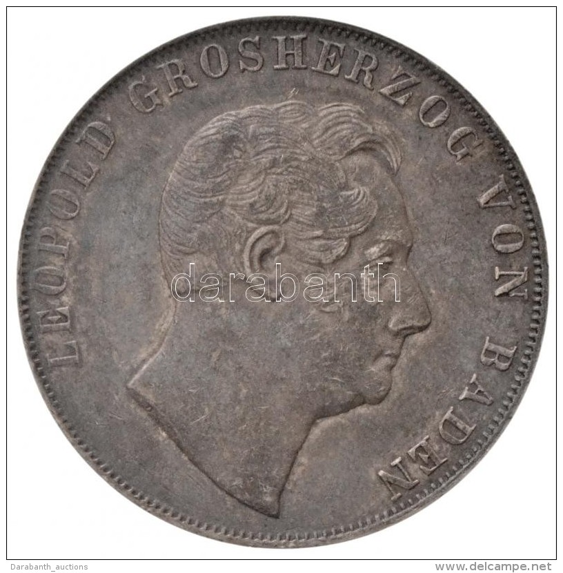 N&eacute;met &Aacute;llamok / Baden 1847. 2G Ag 'Lip&oacute;t' (21,20g) T:2 Patina / German States / Baden 1847 2... - Sin Clasificación