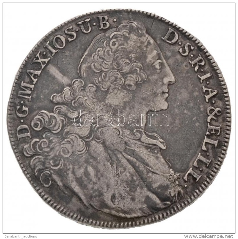 N&eacute;met &aacute;llamok / Bajororsz&aacute;g 1765. Tall&eacute;r Ag 'III. Miksa' (27,95g) T:3 Patina / German... - Unclassified