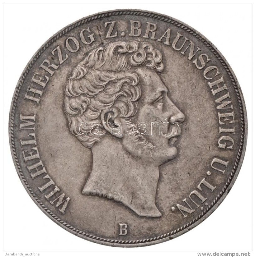 N&eacute;met &Aacute;llamok / Braunschweig-L&uuml;neburg 1855B 2 Tall&eacute;r Ag 'Vilmos' (37,20g) T:2 Ph., Patina... - Sin Clasificación