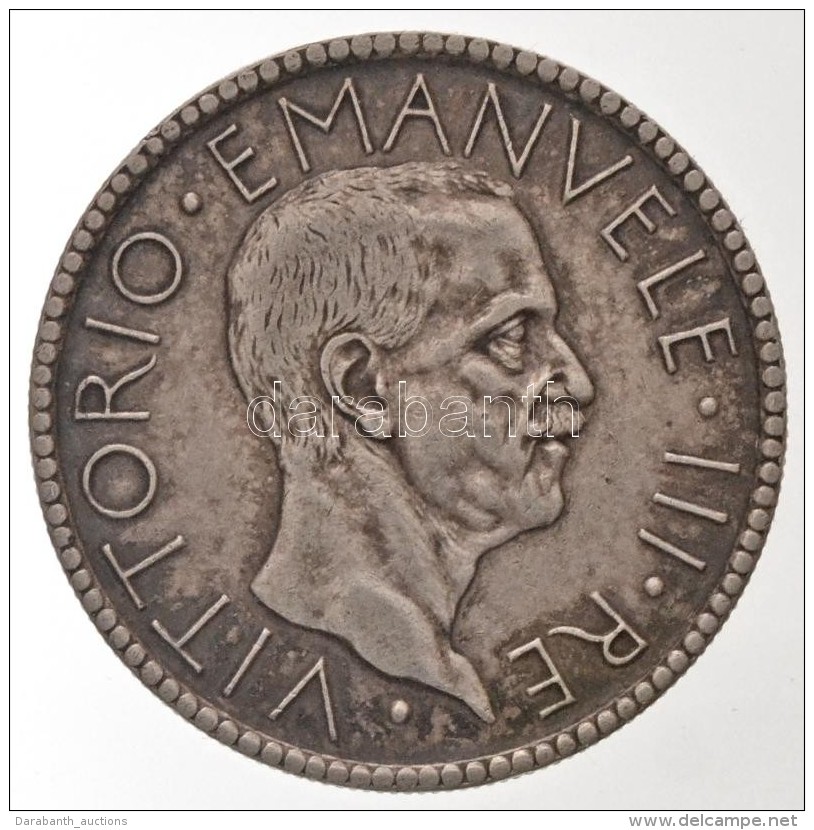 Olaszorsz&aacute;g 1927R/VI 20L Ag 'III. Viktor Em&aacute;nuel' (14,96g) T:2,2- Kis Ph., Patina
/ Italy 1927R/VI 20... - Sin Clasificación