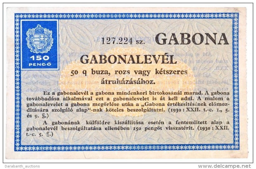 1930. 'Gabonalev&eacute;l - 50 M&aacute;zsa B&uacute;za, Rozs Vagy K&eacute;tszeres... - Sin Clasificación