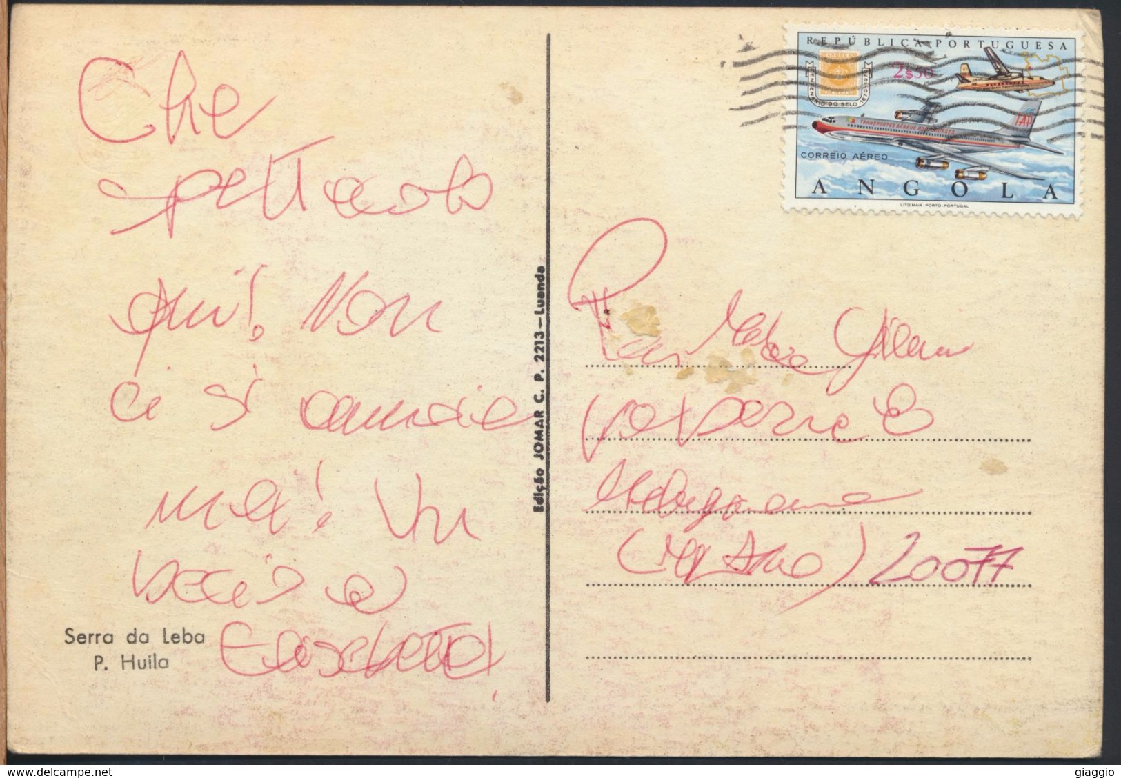 °°° 4283 - ANGOLA - SERRA DA LEBA - With Stamps °°° - Angola