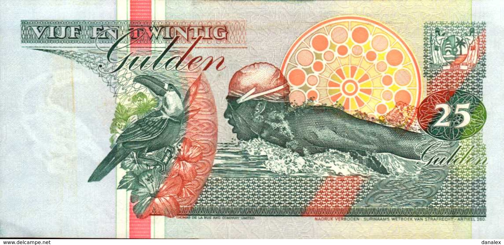 SURINAME  25 GULDEN Du 10-2-1998  Pick 138d   UNC/NEUF - Surinam