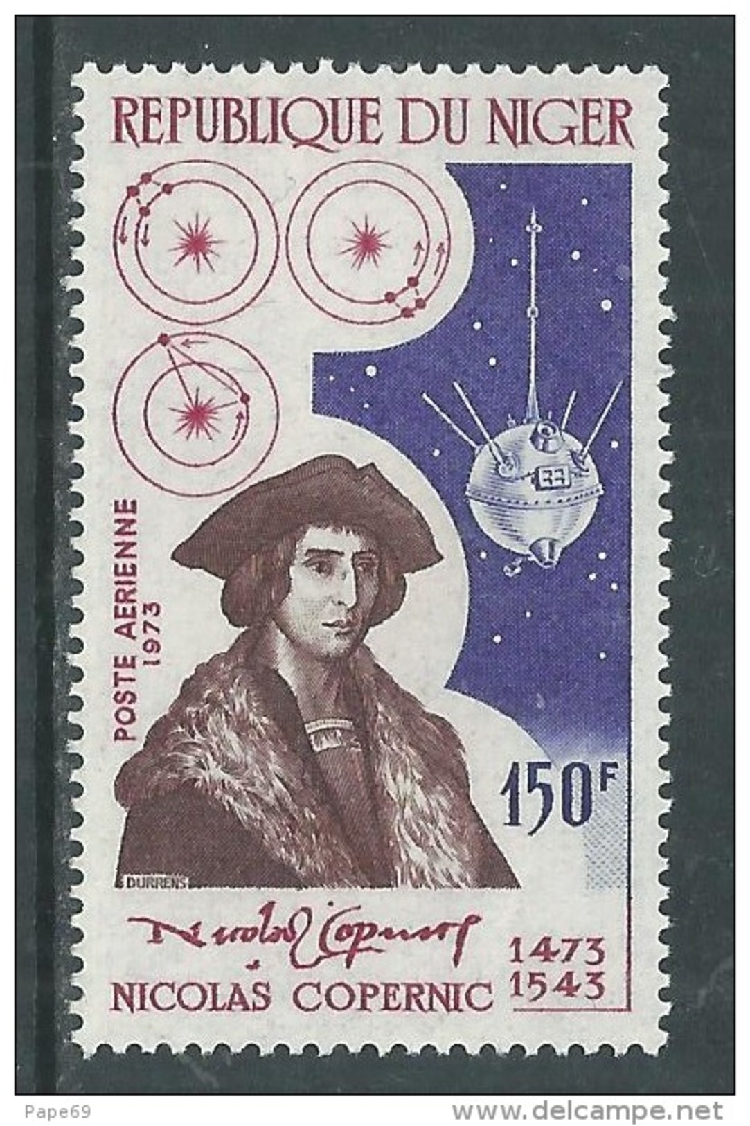 Niger PA  N° 221 XX 500ème Anniversaire De La Naissance De Nicolas Copernic, Sans Charnière, TB - Niger (1960-...)