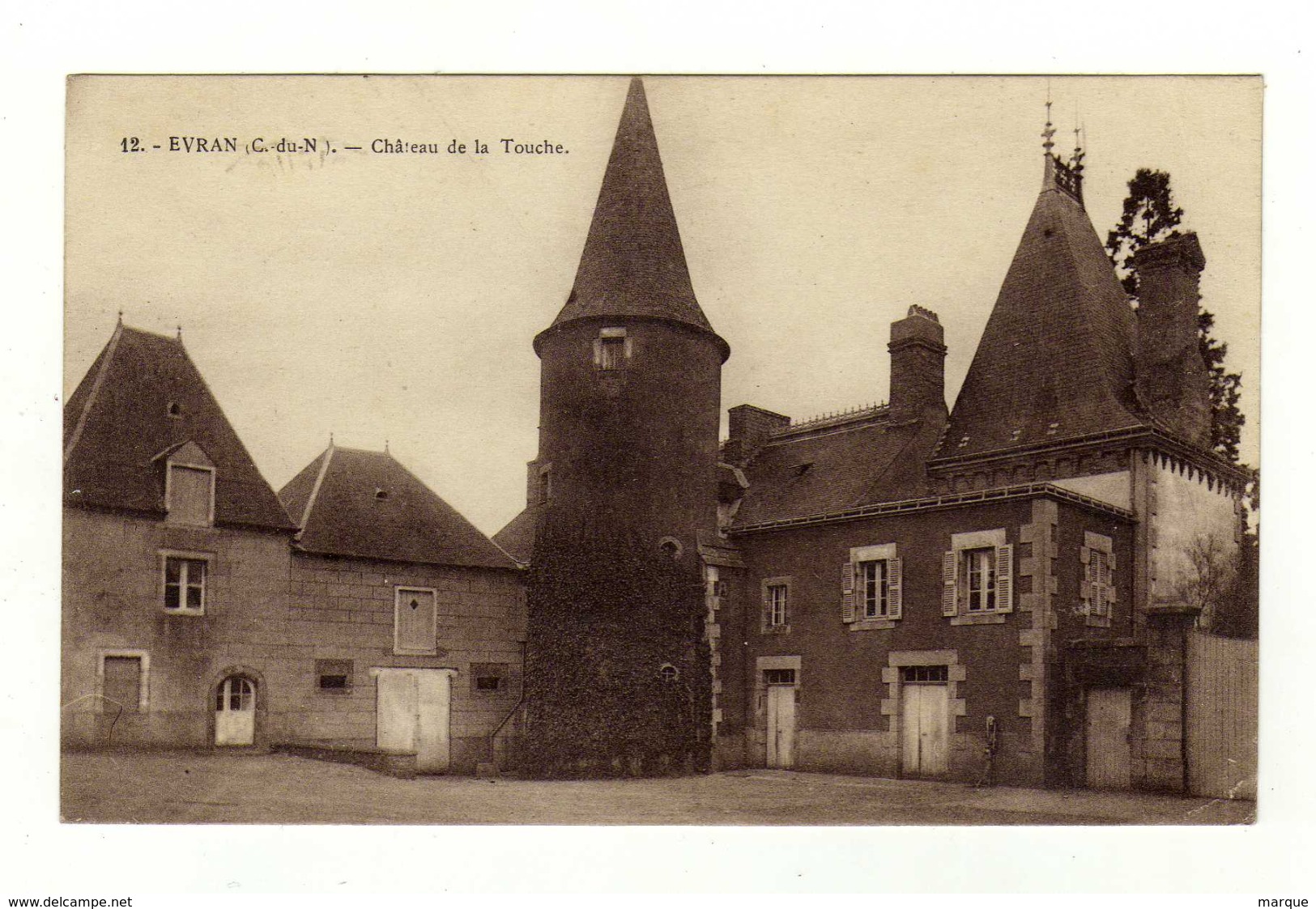 Cpa N° 12 EVRAN Château De La Touche - Evran