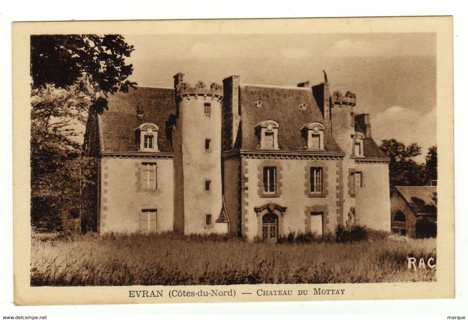 Cpa EVRAN Château Du Mottay - Evran