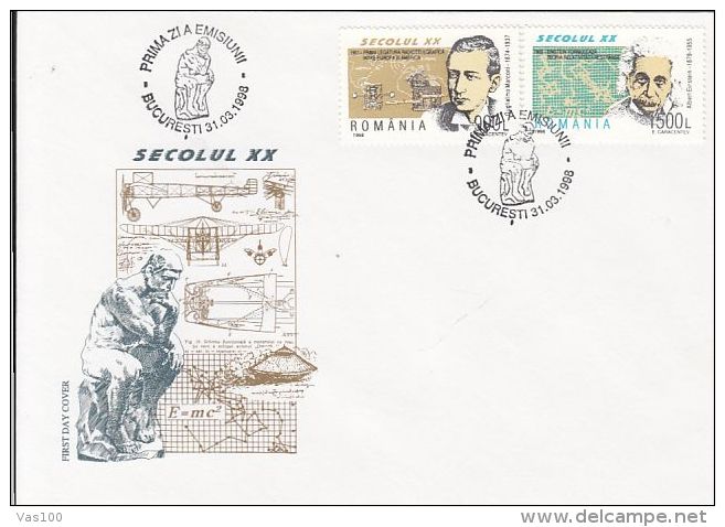 3RD MILLENNIUM, 21ST CENTURY, DISCOVERIES, COVER FDC, 1998, ROMANIA - FDC