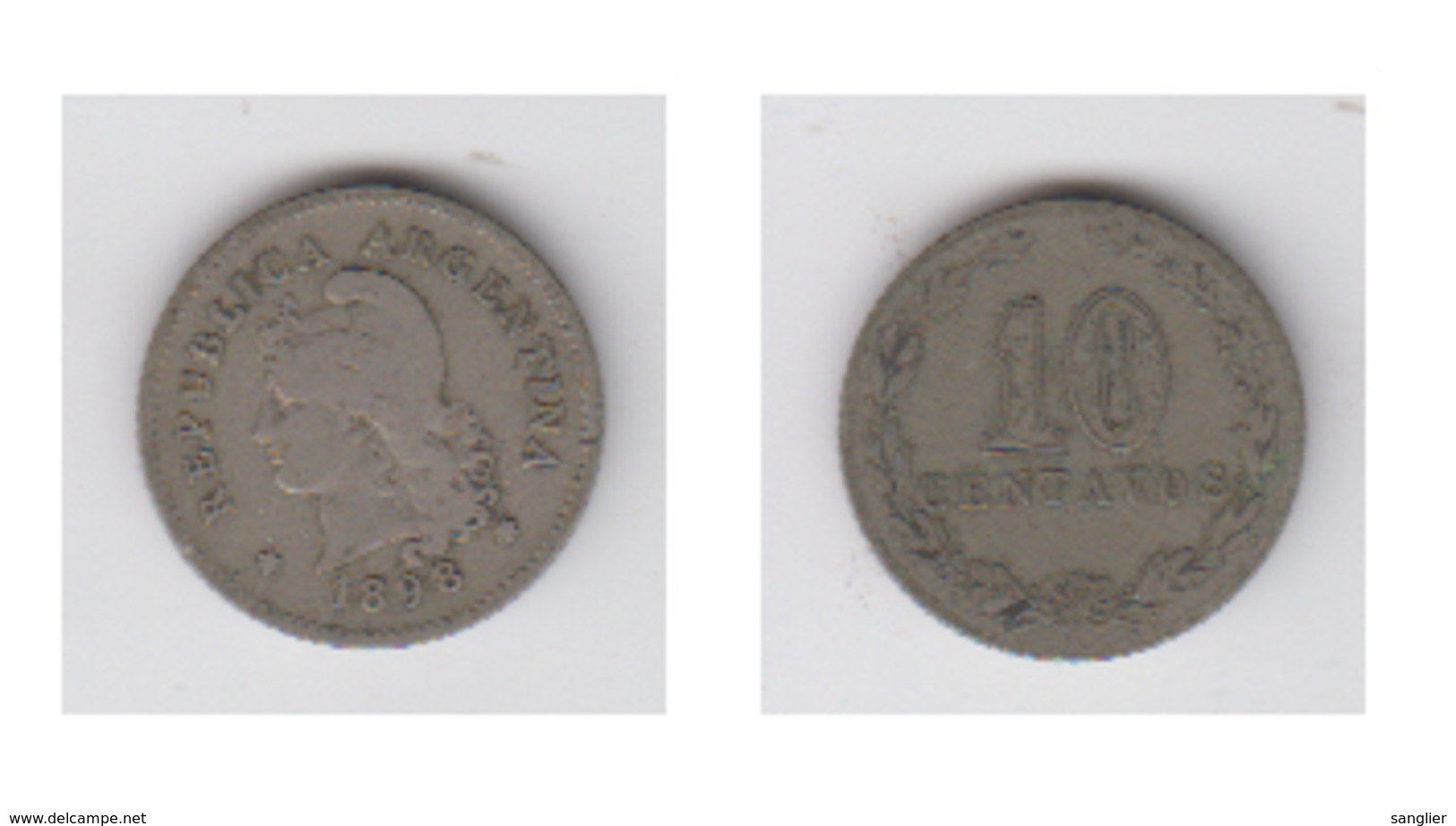 ARGENTINE - 10 CENTAVOS 1898 - Argentina