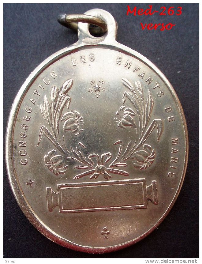 NM-139 Imposante Médaille   Ancienne .Monstra Te Esse Matrem Congrégation Des Enfants De Marie - Godsdienst & Esoterisme