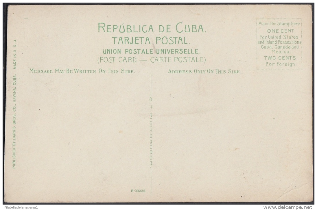 POS-604 CUBA POSTCARD. CIRCA 1920. HABANA. CATEDRAL EPISCOPAL. CATHEDRAL. - Cuba