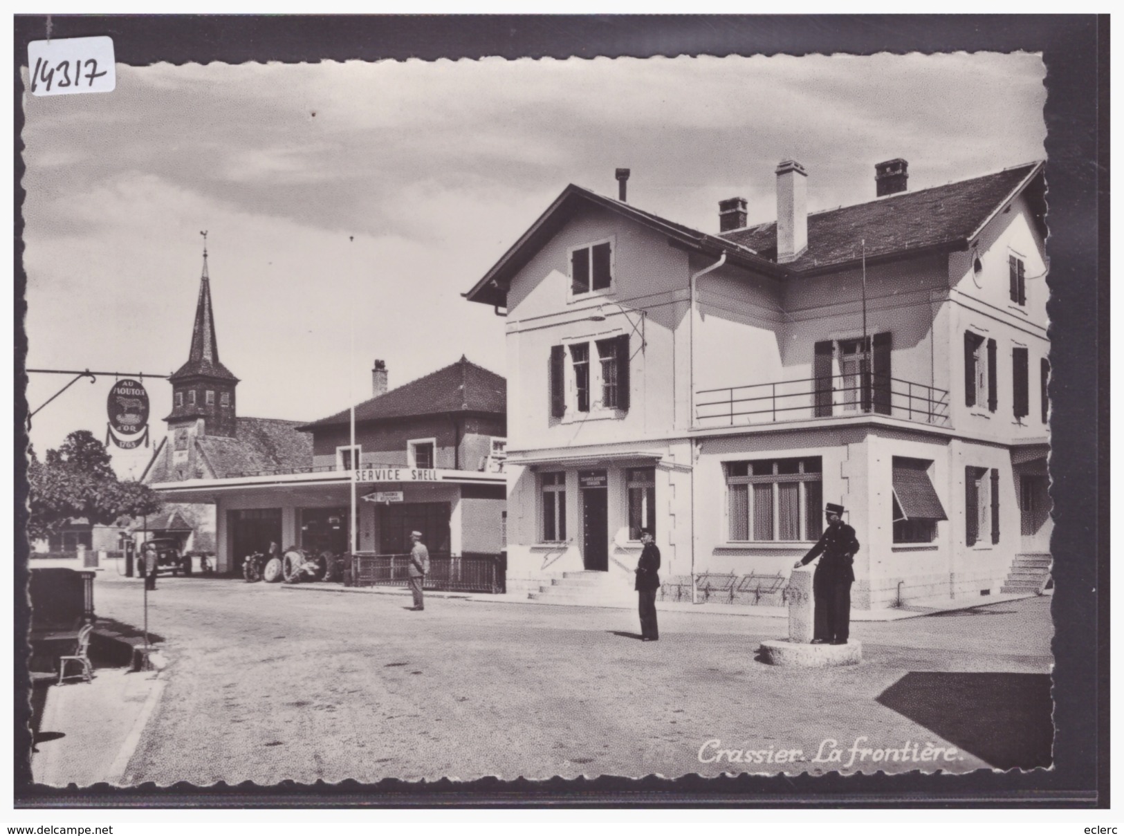 FORMAT 10x15cm - DISTRICT DE NYON - CRASSIER - LA FRONTIERE ET LES DOUANIERS - TB - Crassier