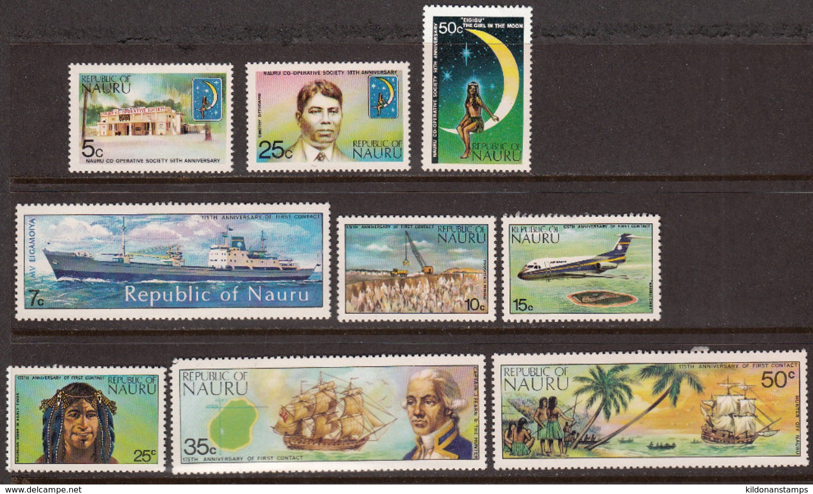 Nauru 1973-74 Mint No Hinge  Sc# 105-113, SG 113-121, Yt 102-110 - Nauru