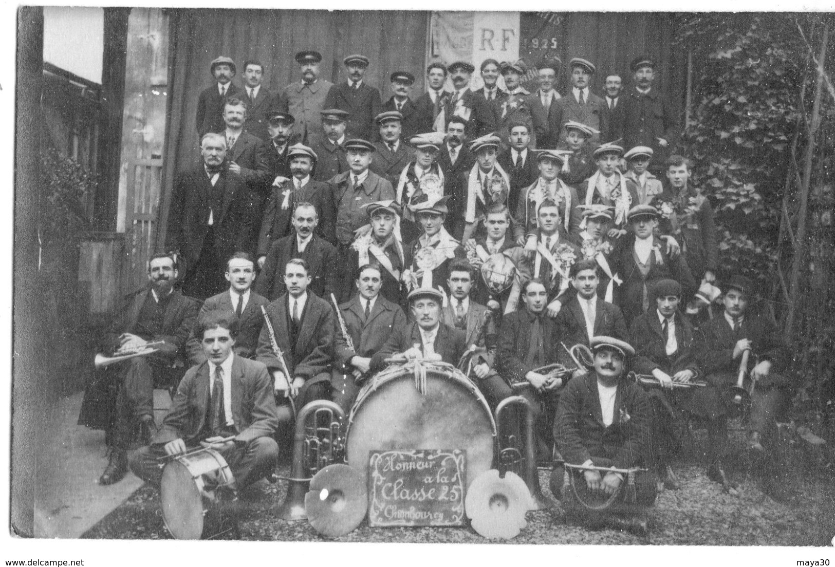 78- Chambourcy,carte Photo Conscrits Classe 1925 - Chambourcy