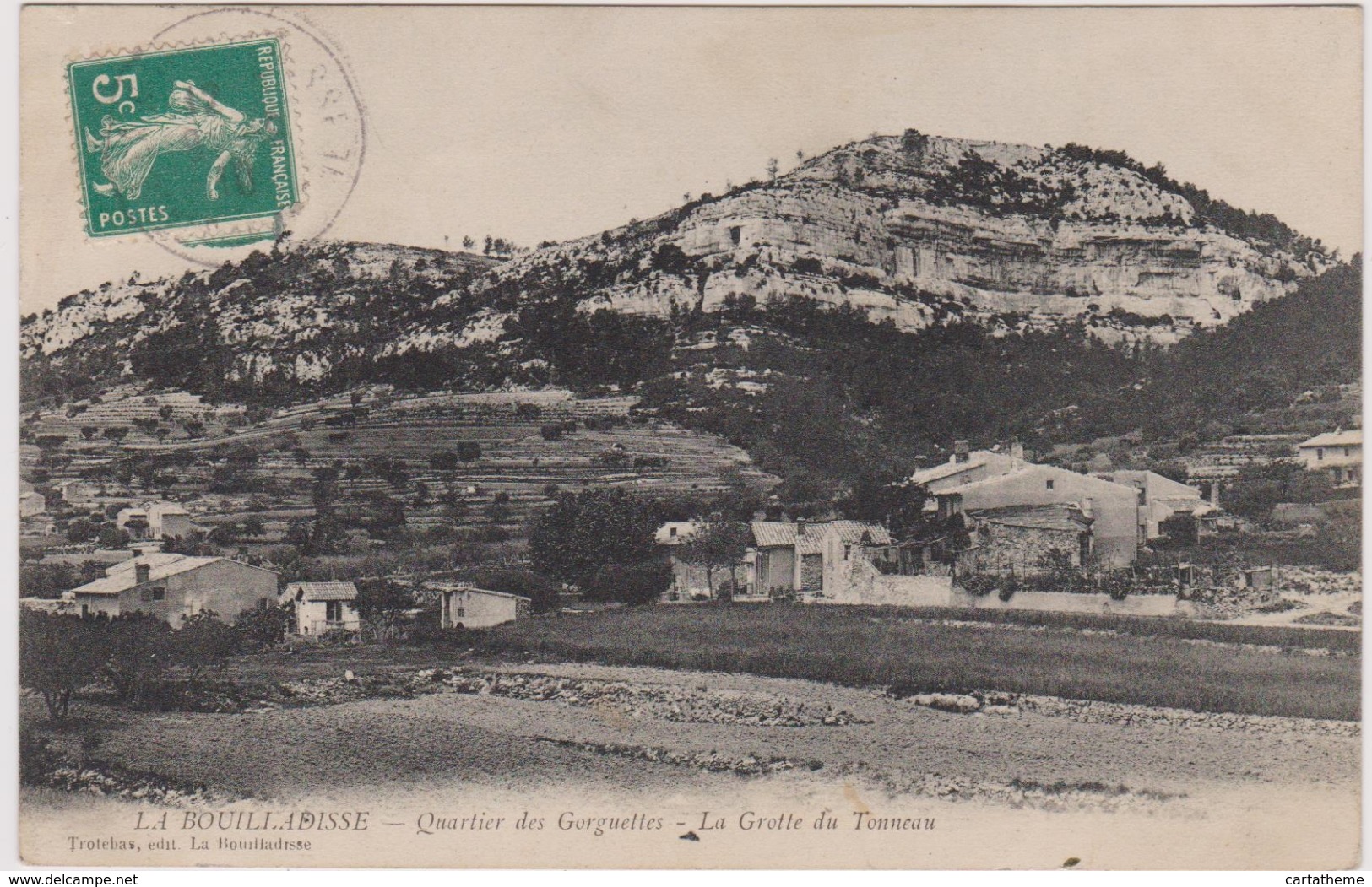 CPA - La Bouilladisse (13) - Quartier Des Gorguettes - La Grotte Du Tonneau - La Bouilladisse