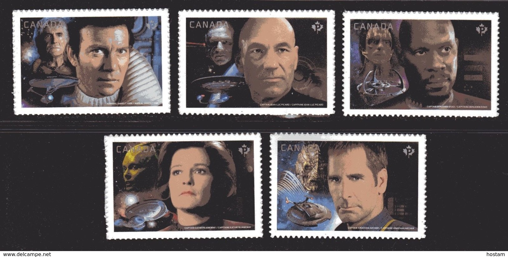 CANADA 2017  MNH STAR TREK Second Edition   Singles From Bklet  2986-90 - Single Stamps