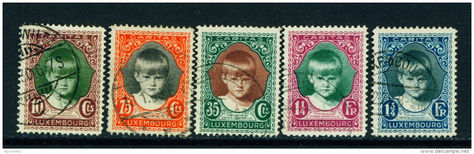 LUXEMBOURG  -  1928  Child Welfare Fund  Set  Used As Scan - Gebruikt