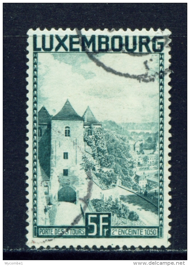 LUXEMBOURG  -  1934  Gate Of Three Towers  5f  Used As Scan - Oblitérés