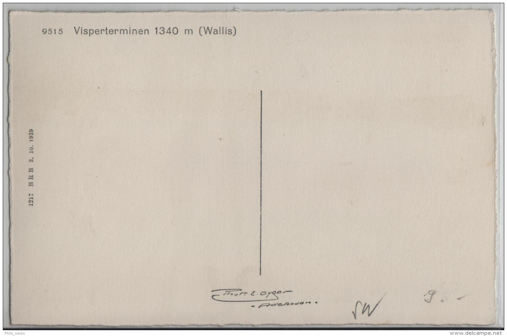 Visperterminen (1340 M) Vue Generale - Photo: E.Gyger No. 9515 - Visperterminen