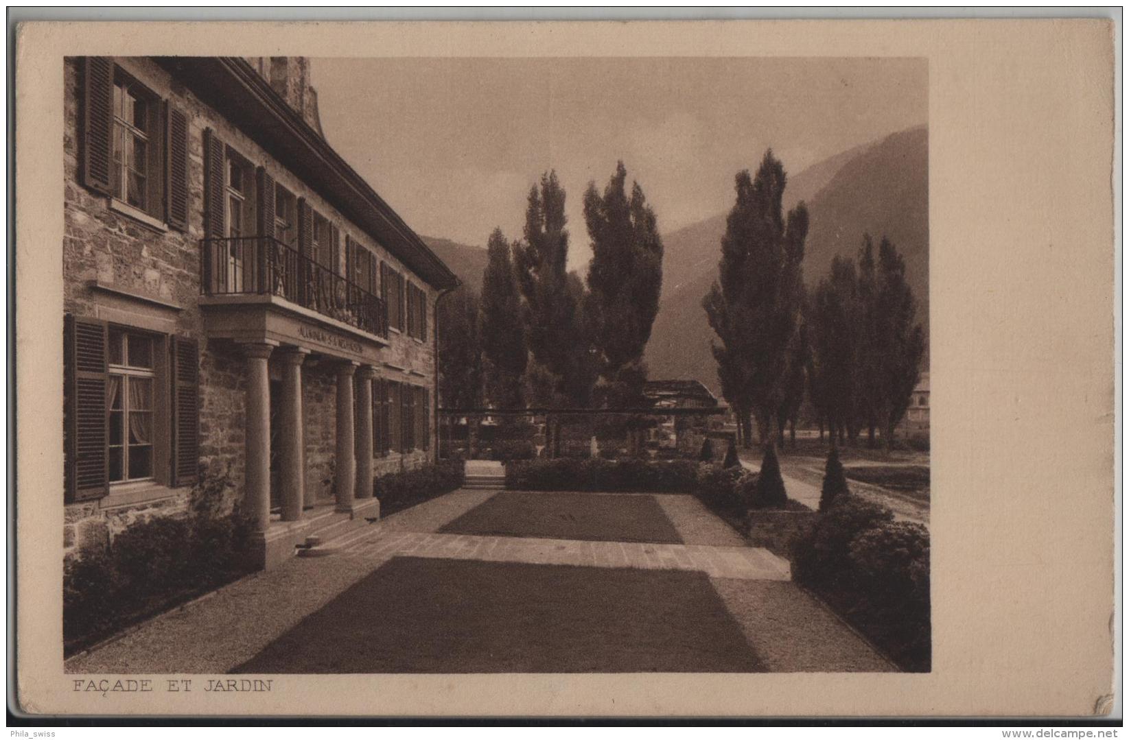 Usines D'Aluminium Chippis (Valais) Le Foyer - Facade Et Jardin - Photo: Ernst Linck - Chippis