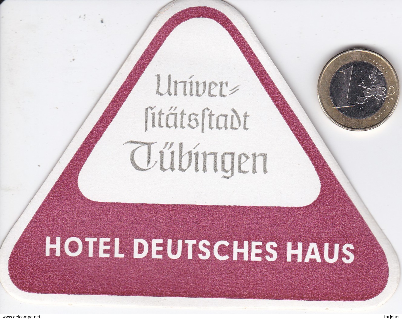ETIQUETA DEL HOTEL DEUTSCHES HAUS DE ALEMANIA   (GERMANY) - Hotel Labels