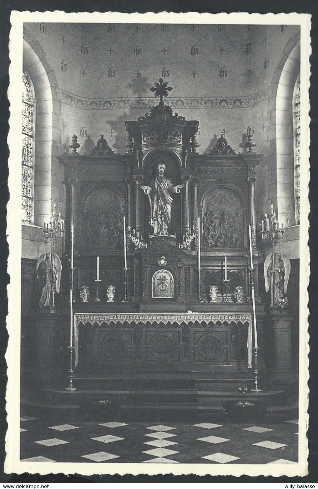 +++ CPA - BLAUGIES - Eglise St Aubain - Maître Autel - Nels  // - Dour