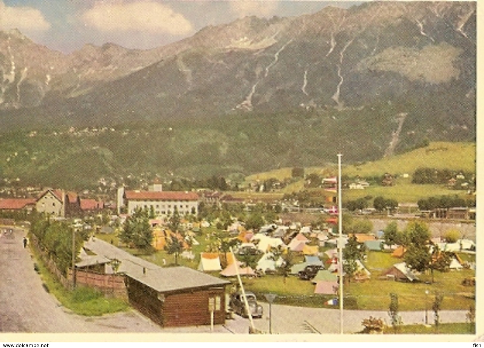 Austria & Bilhete Postal, Stade Campingplatz Reichenau, Innsbruck To Antuérpia Belgium (539) - Neunkirchen