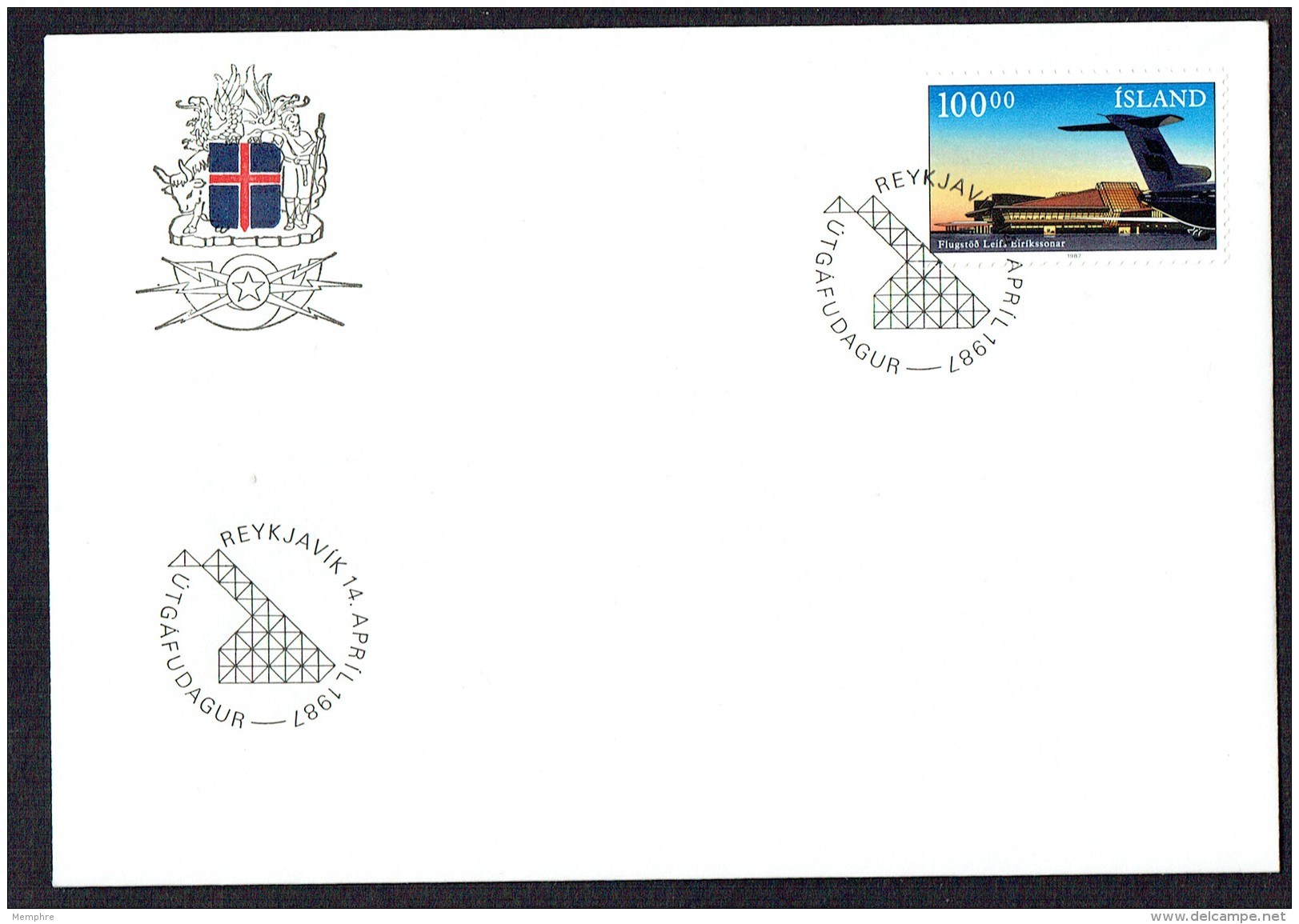 1987  Aéroport Leifs Erikson  FDC - FDC