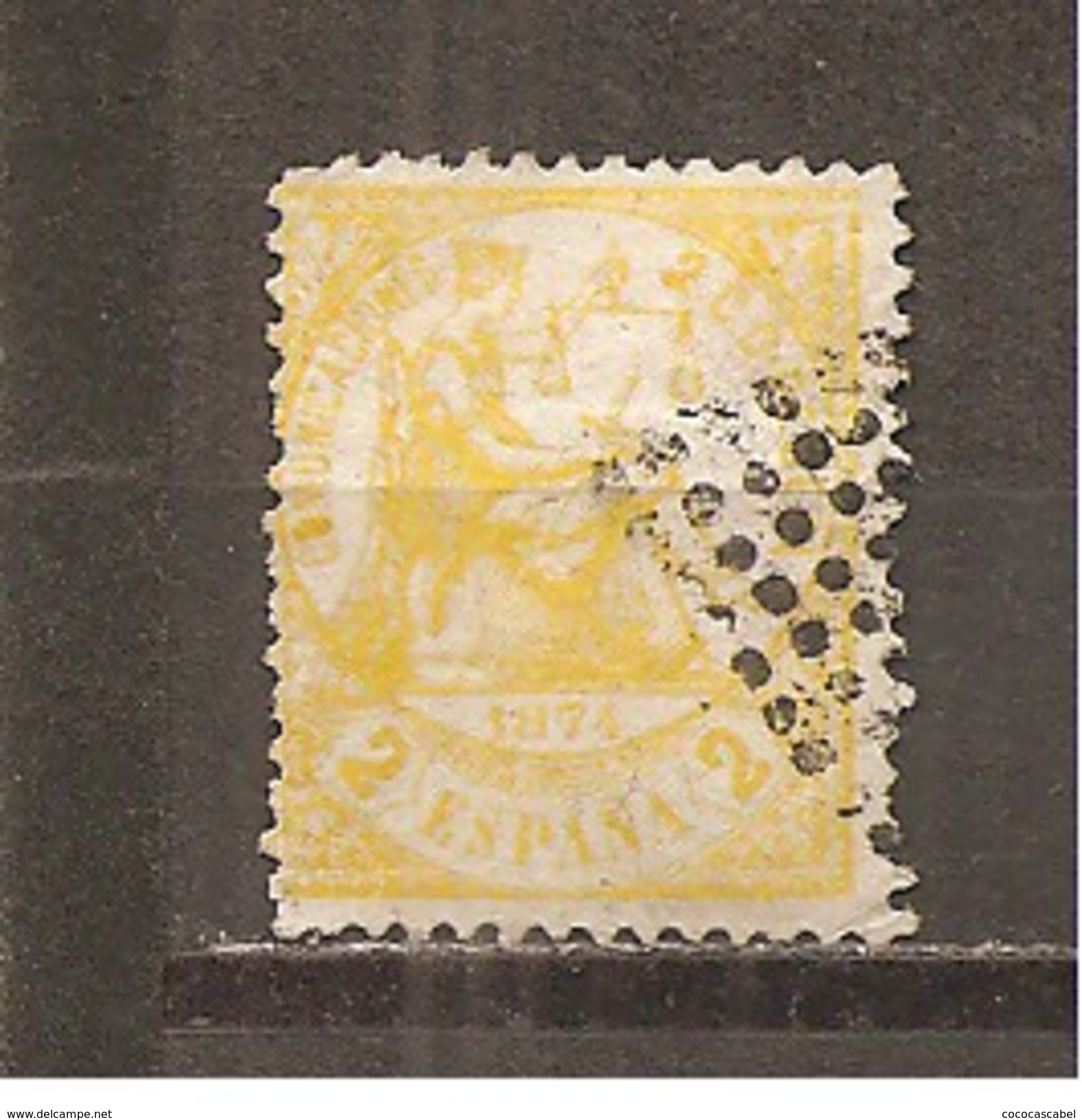 España/Spain-(usado) - Edifil  143 - Yvert  141 (o) (defectuoso) - Used Stamps