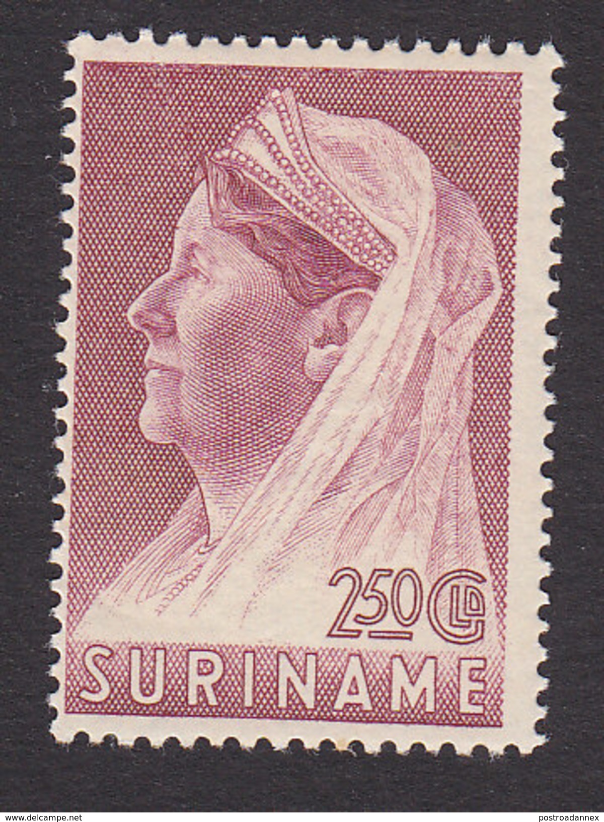 Surinam, Scott #163, Mint Hinged, Queen Wilhelmina, Issued 1936 - Surinam