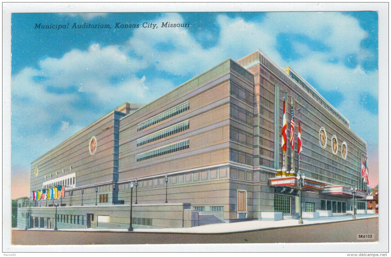 C.P.PICCOLA    MUNICIPAL  AUDITORIUM    KANSAS CITY  MISSOURI  2 SCAN  (NUOVA) - Kansas City – Kansas