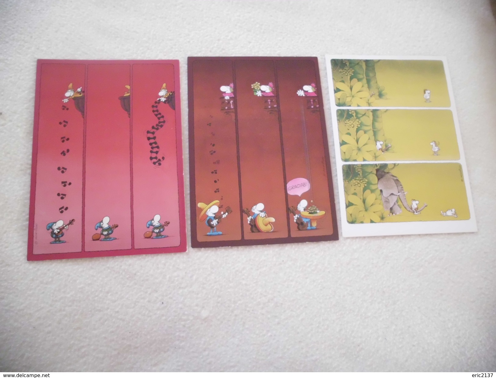 3 CARTES ILLUSTRATIONS..SIGNE G.MORDILLO-OLI VERLAG - Altri & Non Classificati