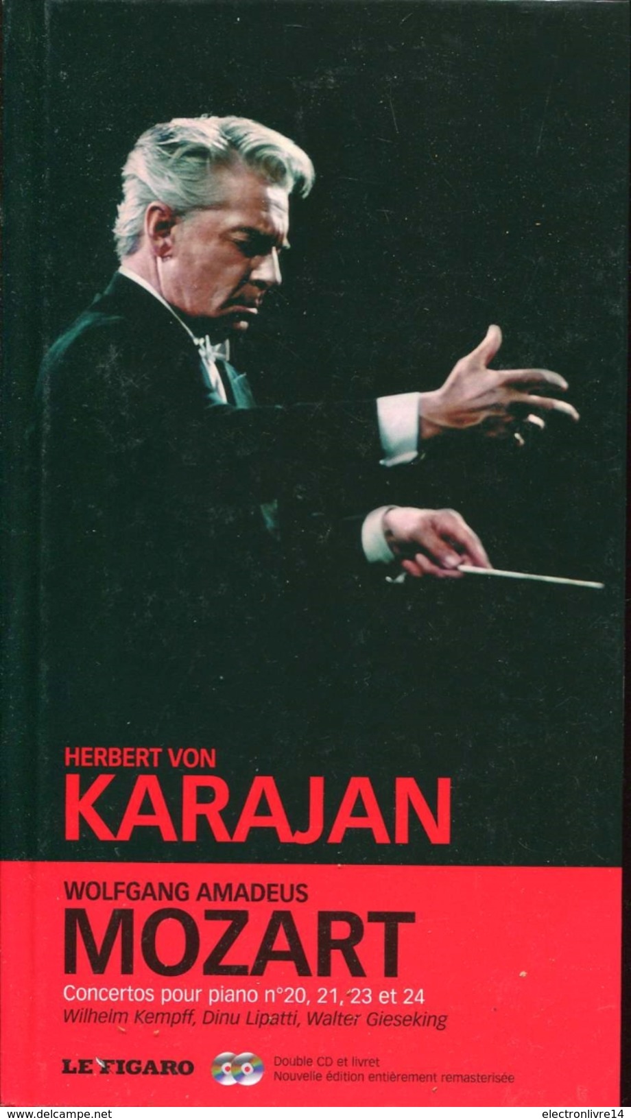 Cd  2 Cd  Et Livret Dans Coffret Herbert Von Karajan  Mozart Concertos Pour Piano 20-21-23 Et 24 - Klassik