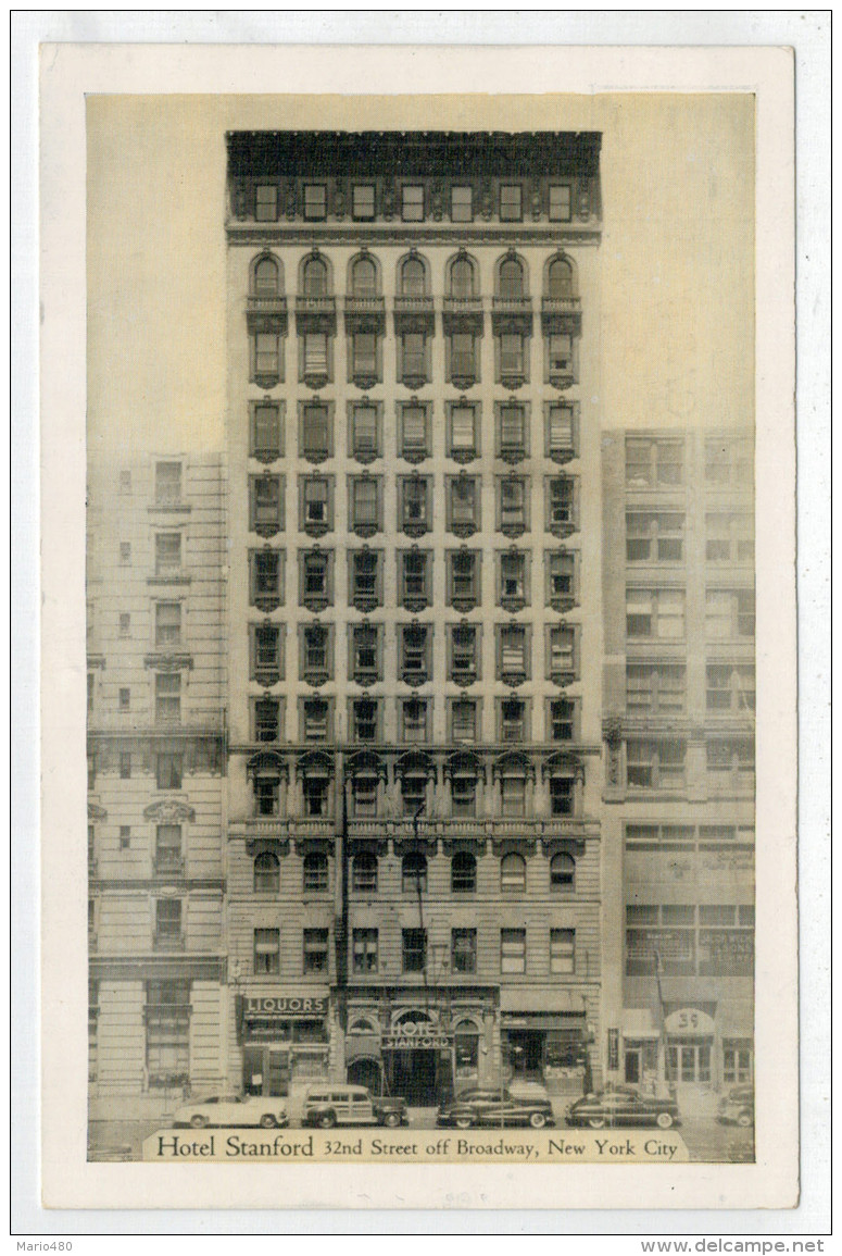 C.P. PICCOLA     NEW  YORK  CITY     HOTEL  STANFORD      2 SCAN  (NUOVA) - Bares, Hoteles Y Restaurantes