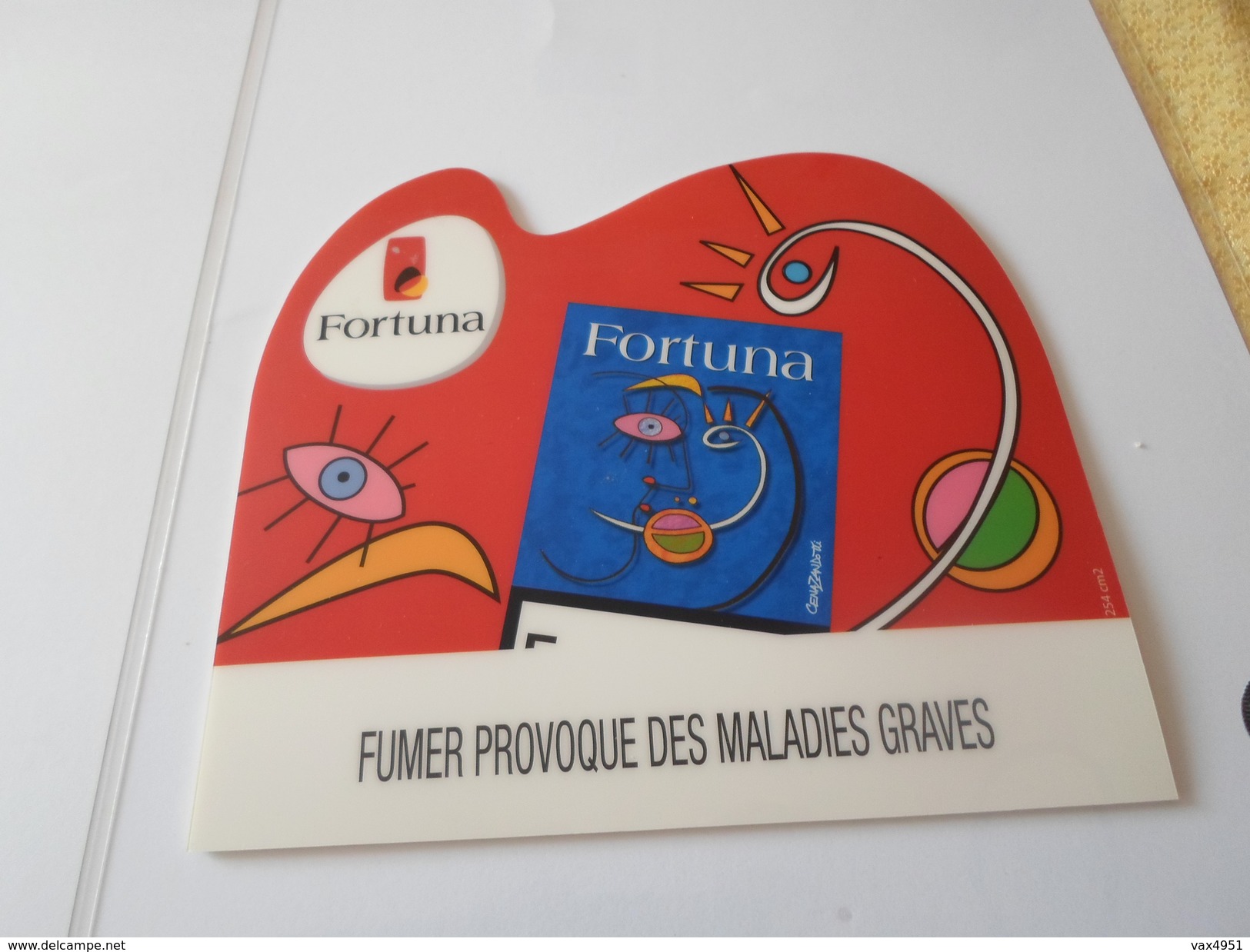 TAPIS SOURIS   PUB  TABAC     FORTUNA  ******  RARE    A SAISIR ***** - Objets Publicitaires