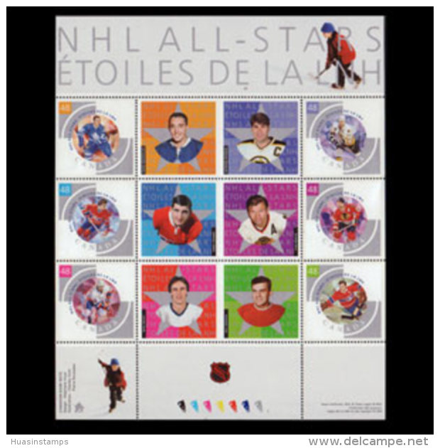 CANADA 2003 - Scott# 1971 Sheet-Hockey Stars MNH - Unused Stamps