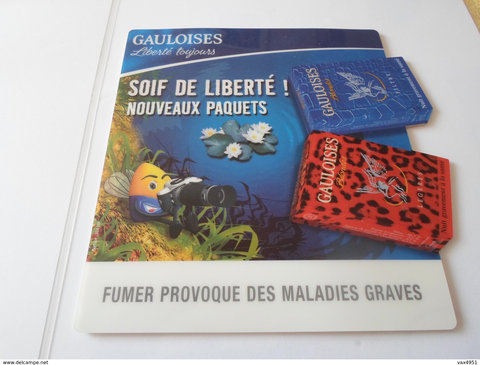 TAPIS A SOURIS PUB TABAC  GAULOISES SOIF DE LIBERTE   ****   RARE   A SAISIR ***** - Objets Publicitaires