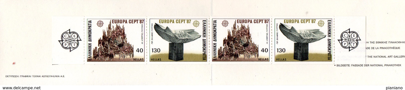 PIA  -  GRECIA  -  1987  : Europa : Architettura Moderna -  (Yv C1634) - Carnets