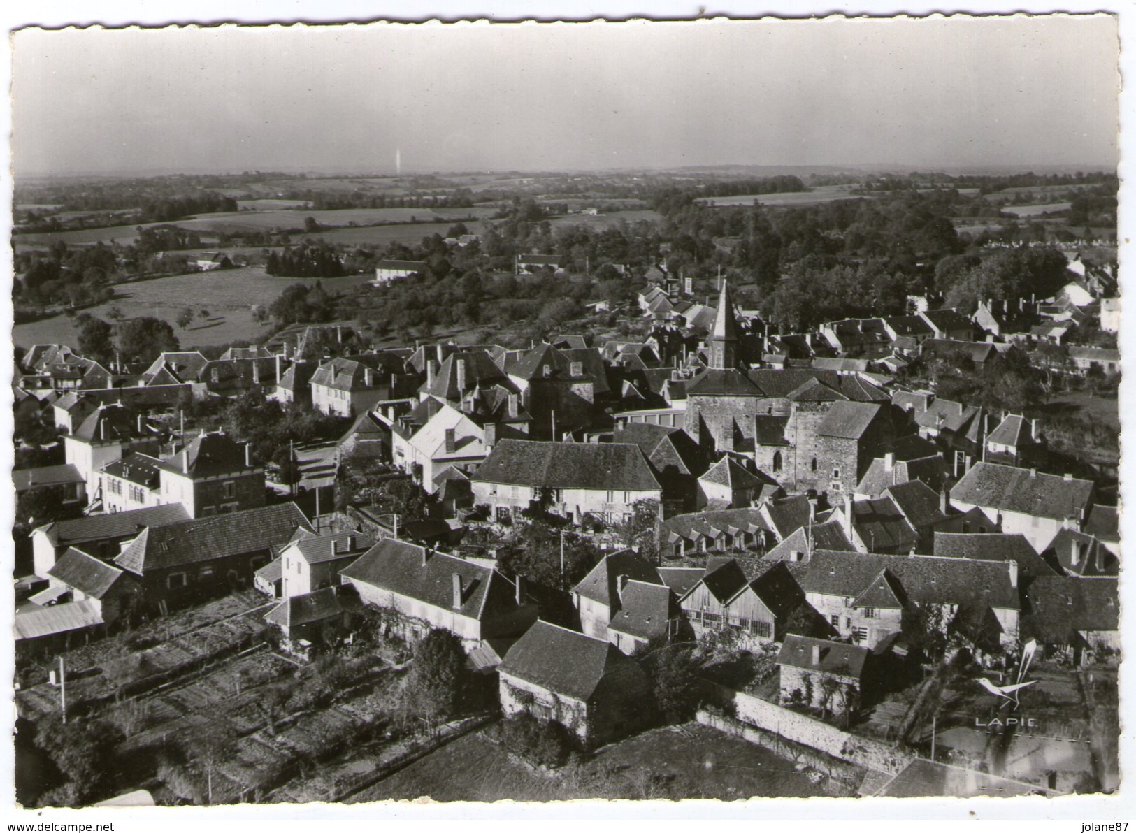 CPSM  87   SAINT GERMAIN LES BELLES    VUE AERIENNE - Saint Germain Les Belles