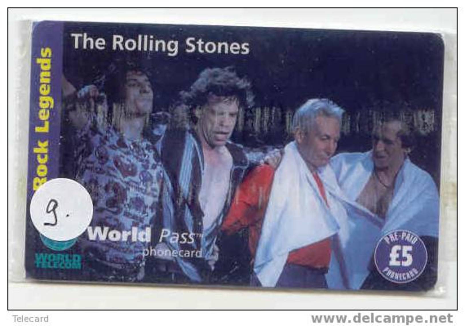 ROLLING STONES Sur Telecarte ANGLETERRE  ENGLAND Telefoonkaart (9) - Muziek