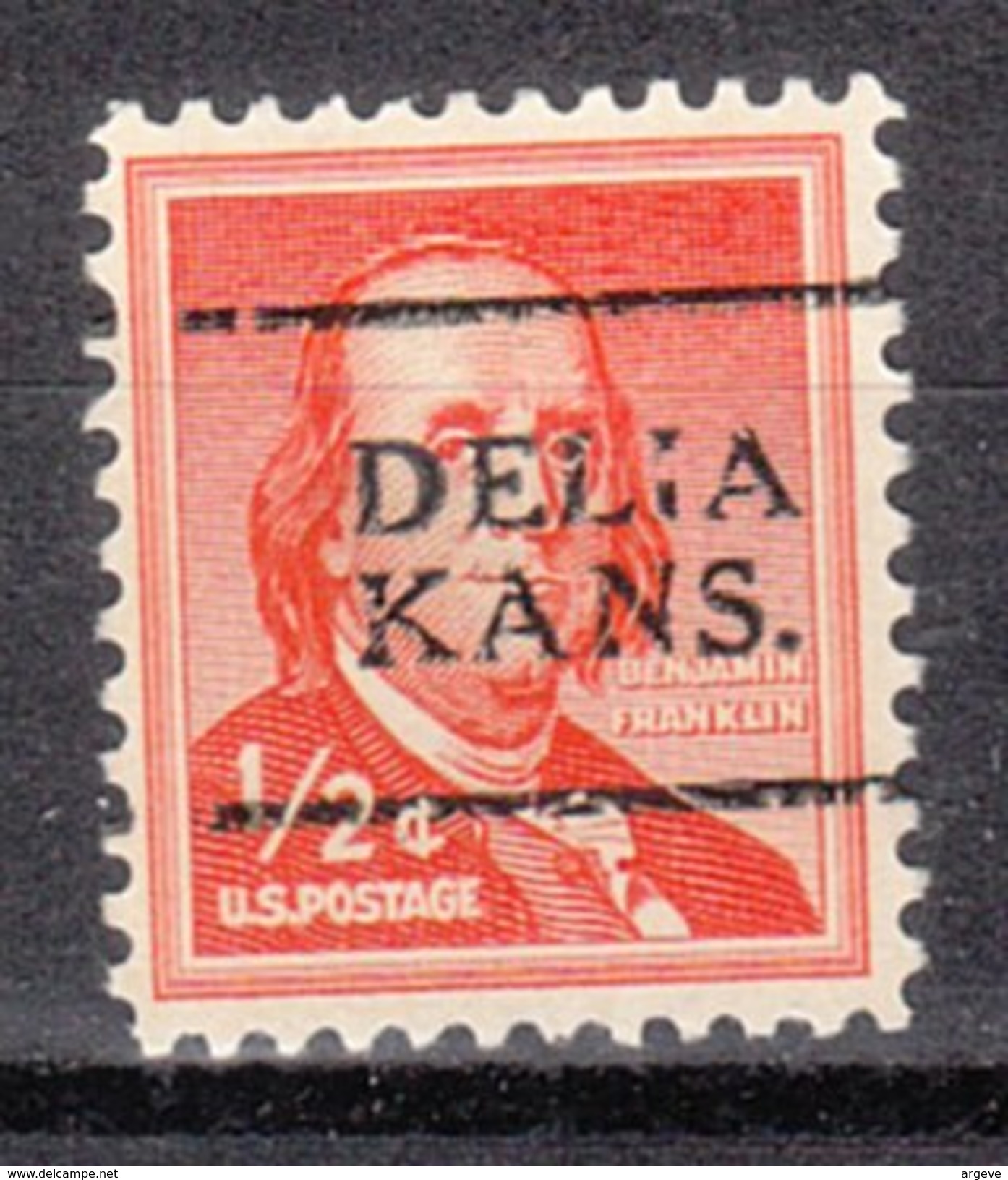 USA Precancel Vorausentwertung Preos Locals Kansas, Delia 701 - Precancels