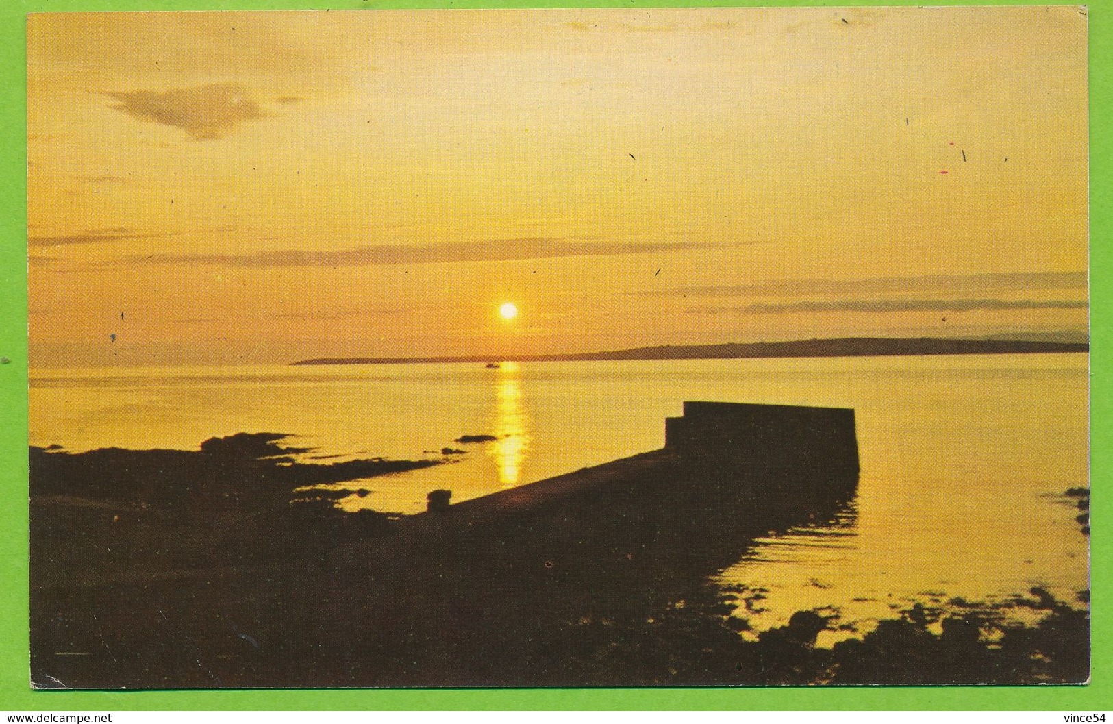 Sunset Over The ISLE OF STROMA From John O'Groats - Caithness
