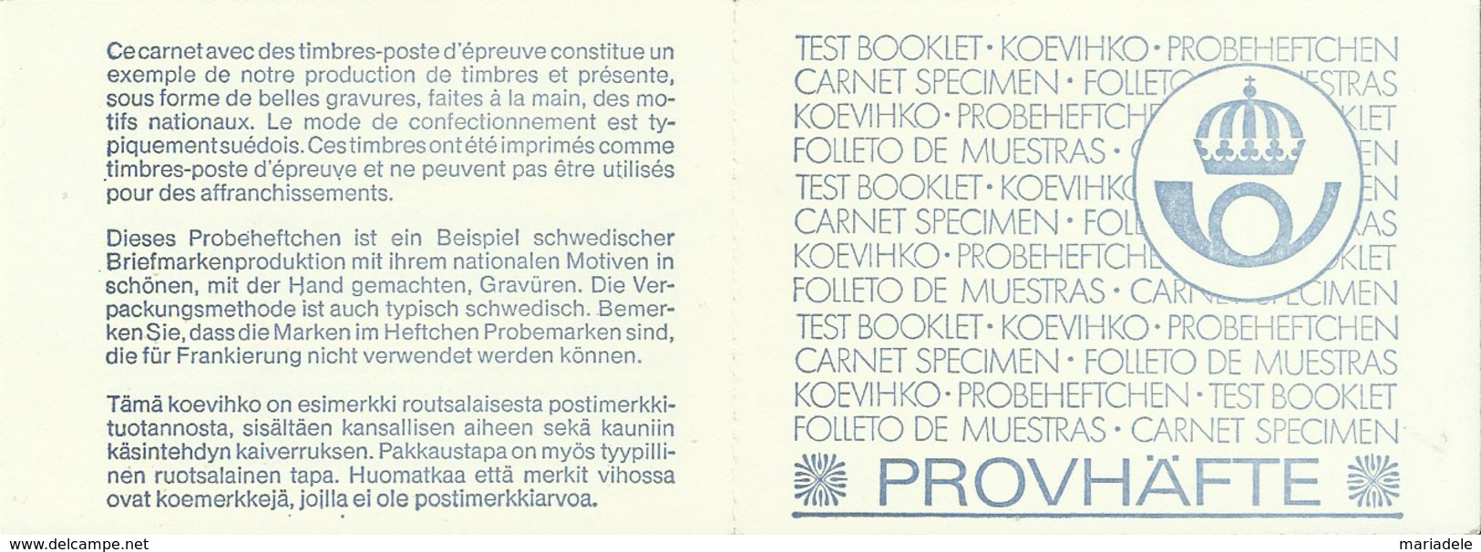 Svezia, Duomo Di Uppsala (**), Carnet Di Prove - Abarten Und Kuriositäten