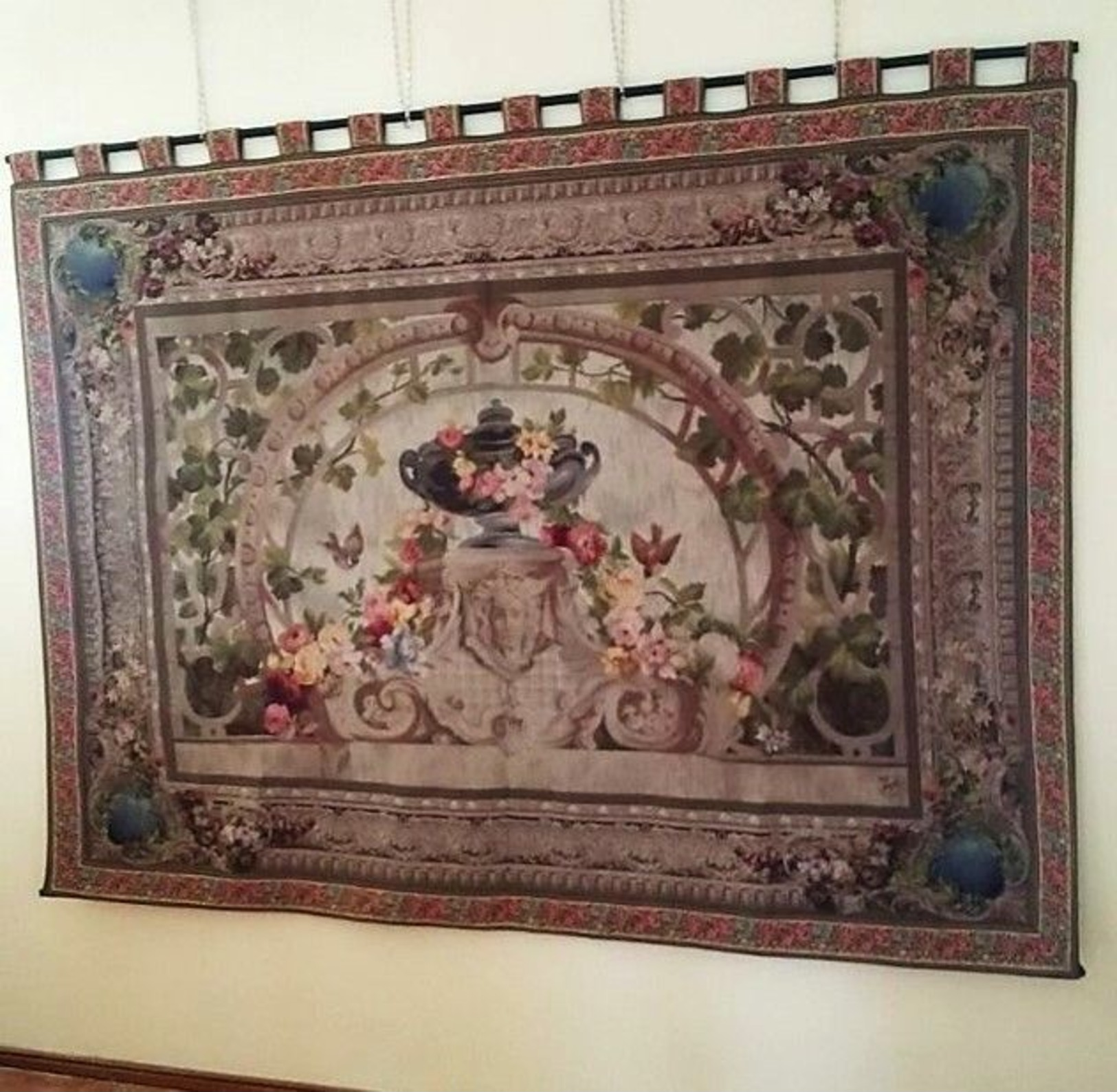 Painel Du XIX Siècle Tapisserie De Beauvais Avec 220X160cm. Un Intemporel Et Un Investissement Pour L'avenir. -10% - Tapis & Tapisserie