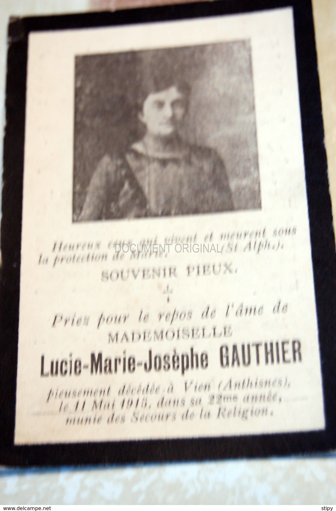 Lucie Gauthier + Vien-Anthines 1915 - Anthisnes
