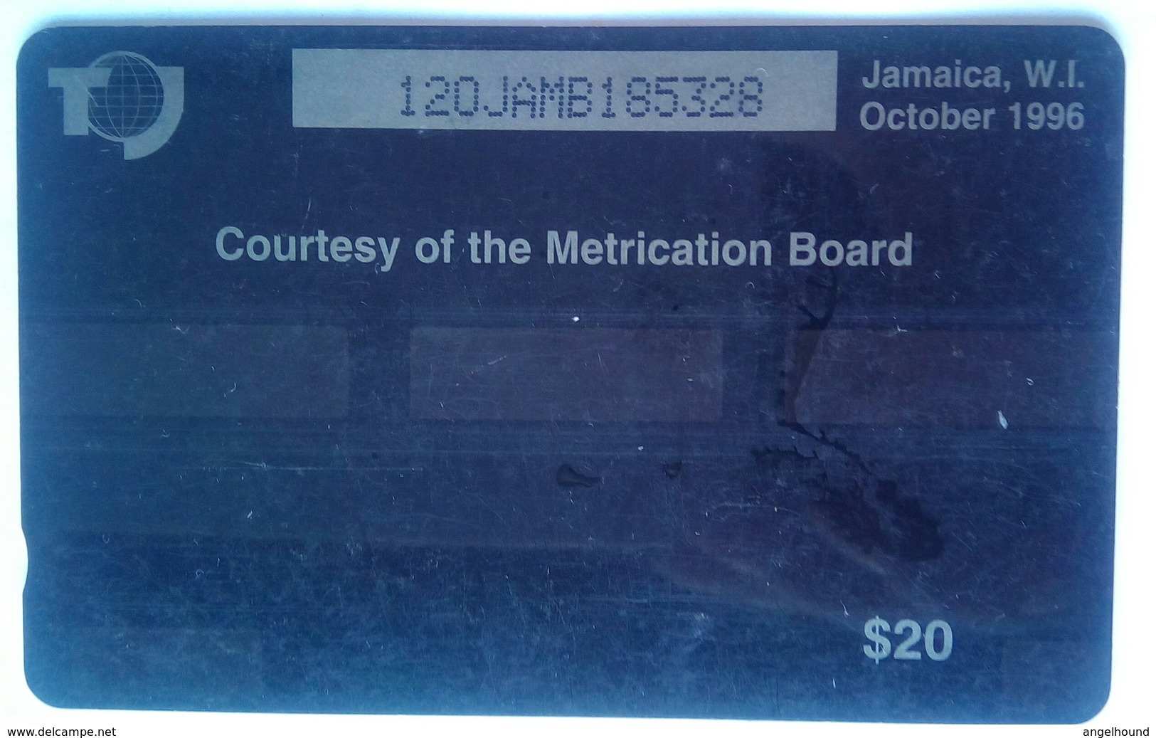 J$20 Metrication 120JAMB No Slash C/n - Jamaica