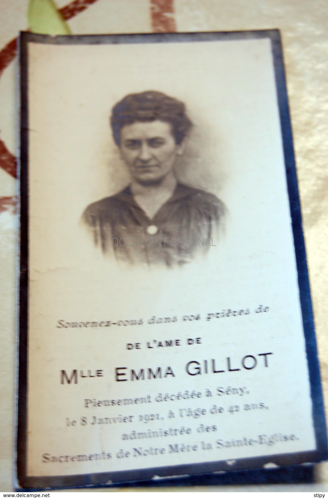 Emma Gillot Seny 1921 + Soheit Tinlot 1918 - Tinlot