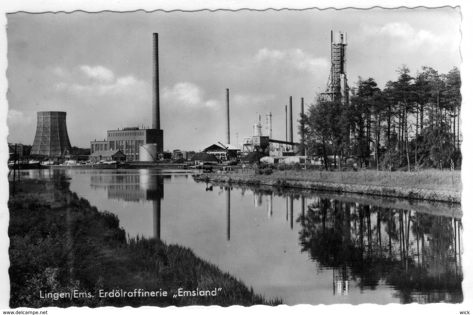 AK Lingen / Ems  -ERDÖLRAFFINERIE "EMSLAND" - Lingen Bei Geeste, Emsbüren, Meppen, Twist, Lünen  -selten !!! - Lingen