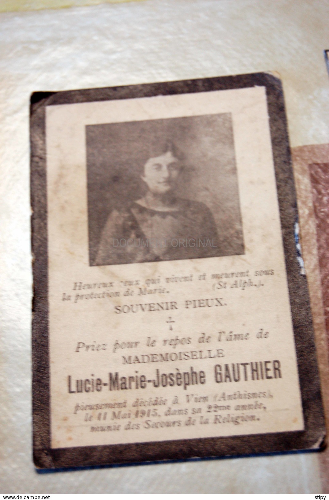 Lucie Gauthier + Vien 1915 - Anthisnes