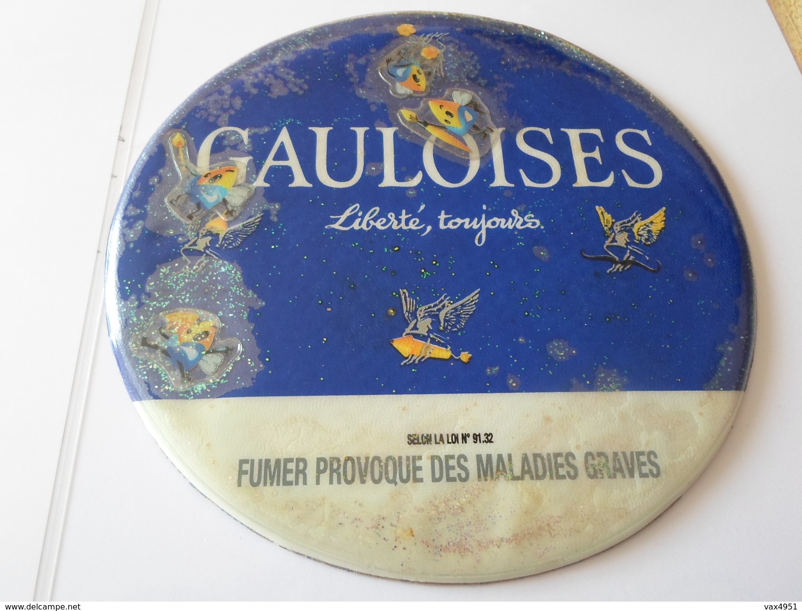 TAPIS DE SOURIS  PUB TABAC  GAULOISES  LIBERTE TOUJOURS  *****   RARE  A  SAISIR ***** - Objets Publicitaires